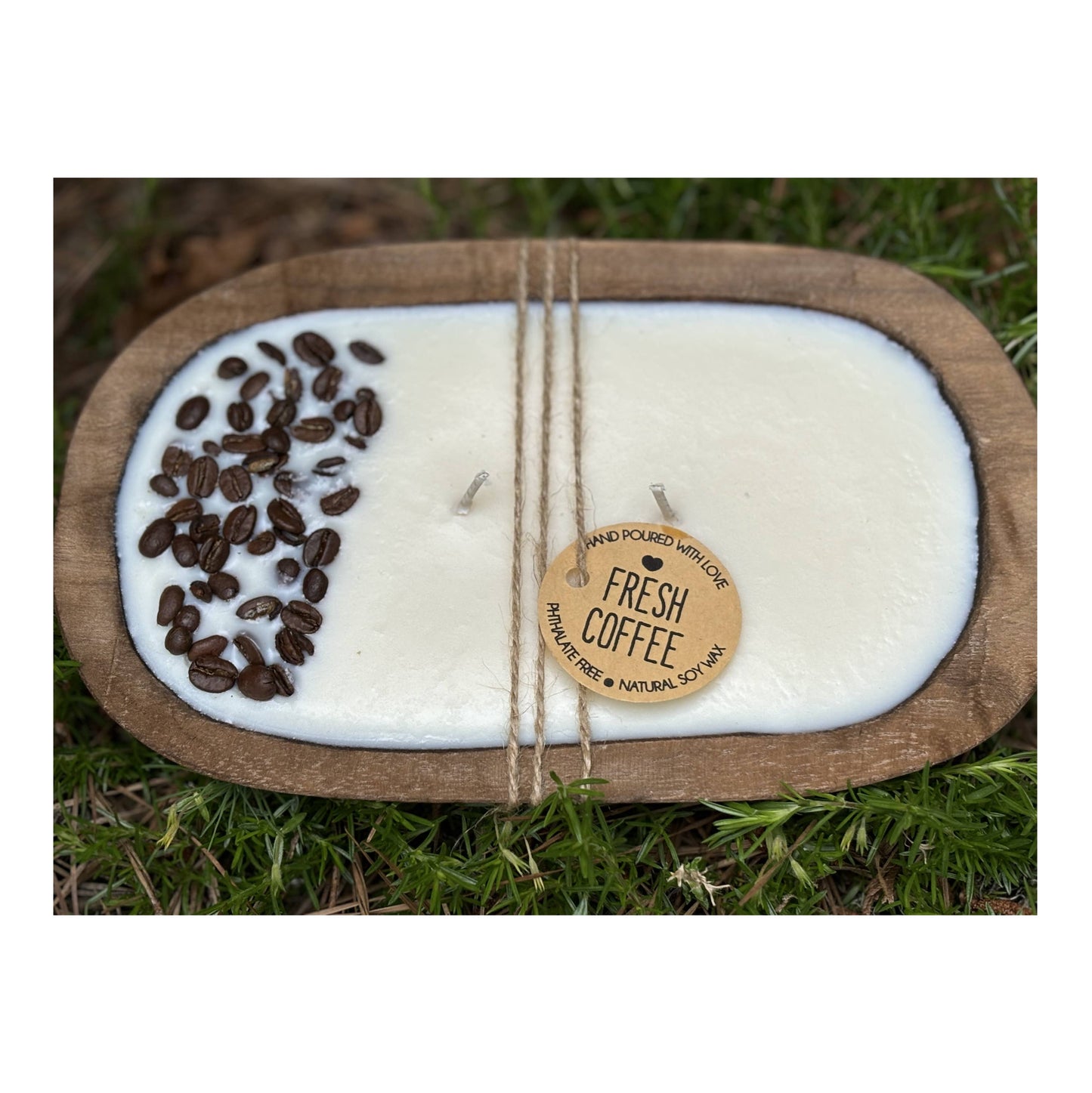 Fresh Coffee Scented Soy Dough Bowl - Coffee Scented Candle