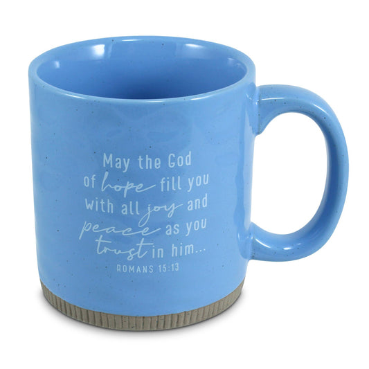 LCP Mug Powerful Words Peace Lt Blue 16oz
