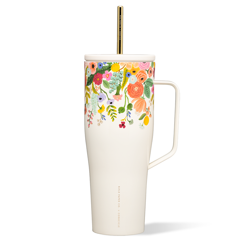 Corkcicle Cold Cup XL - 30oz Rifle Paper - Garden Party Cream