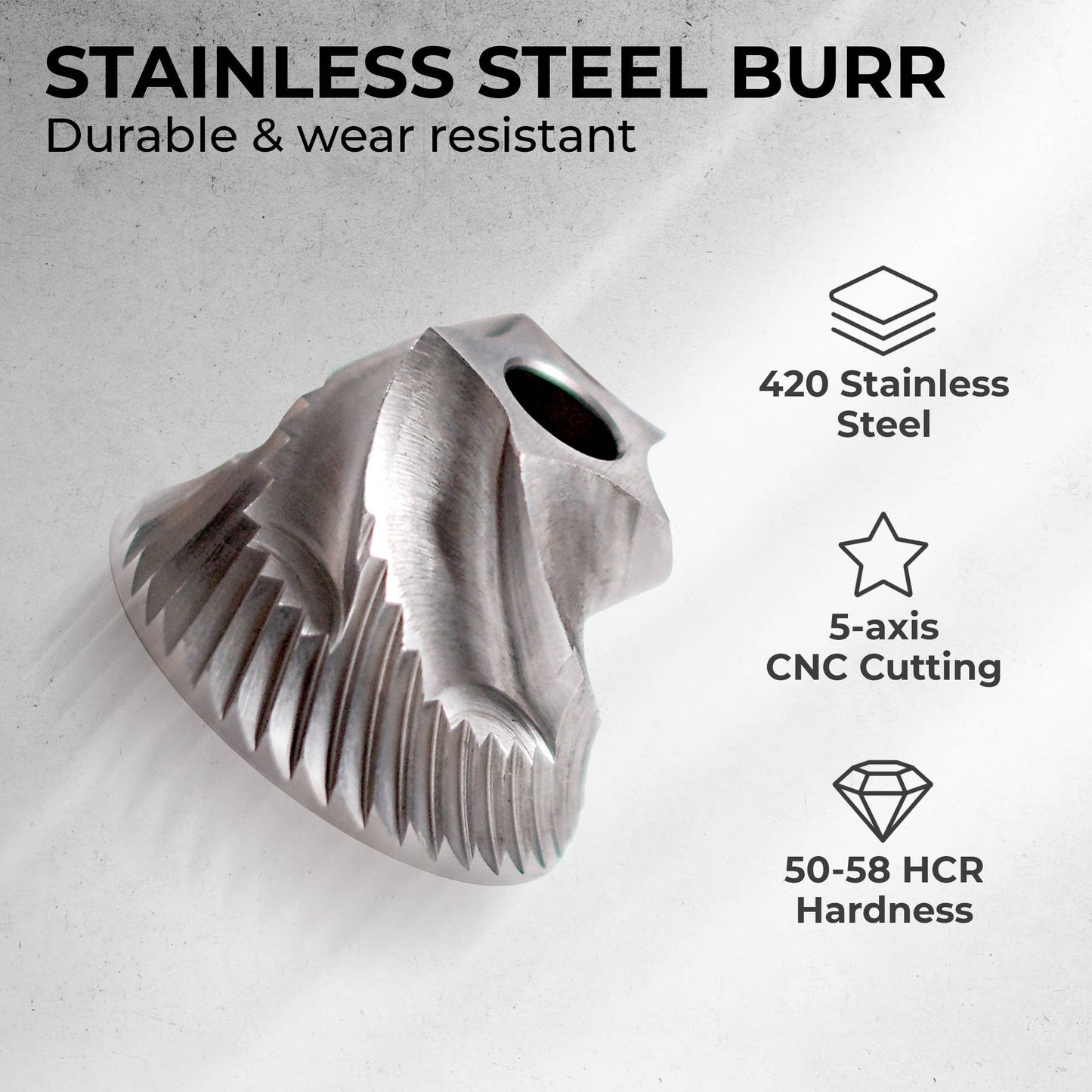 Kaffe Handheld Manual Burr Coffee Grinder - KF2071