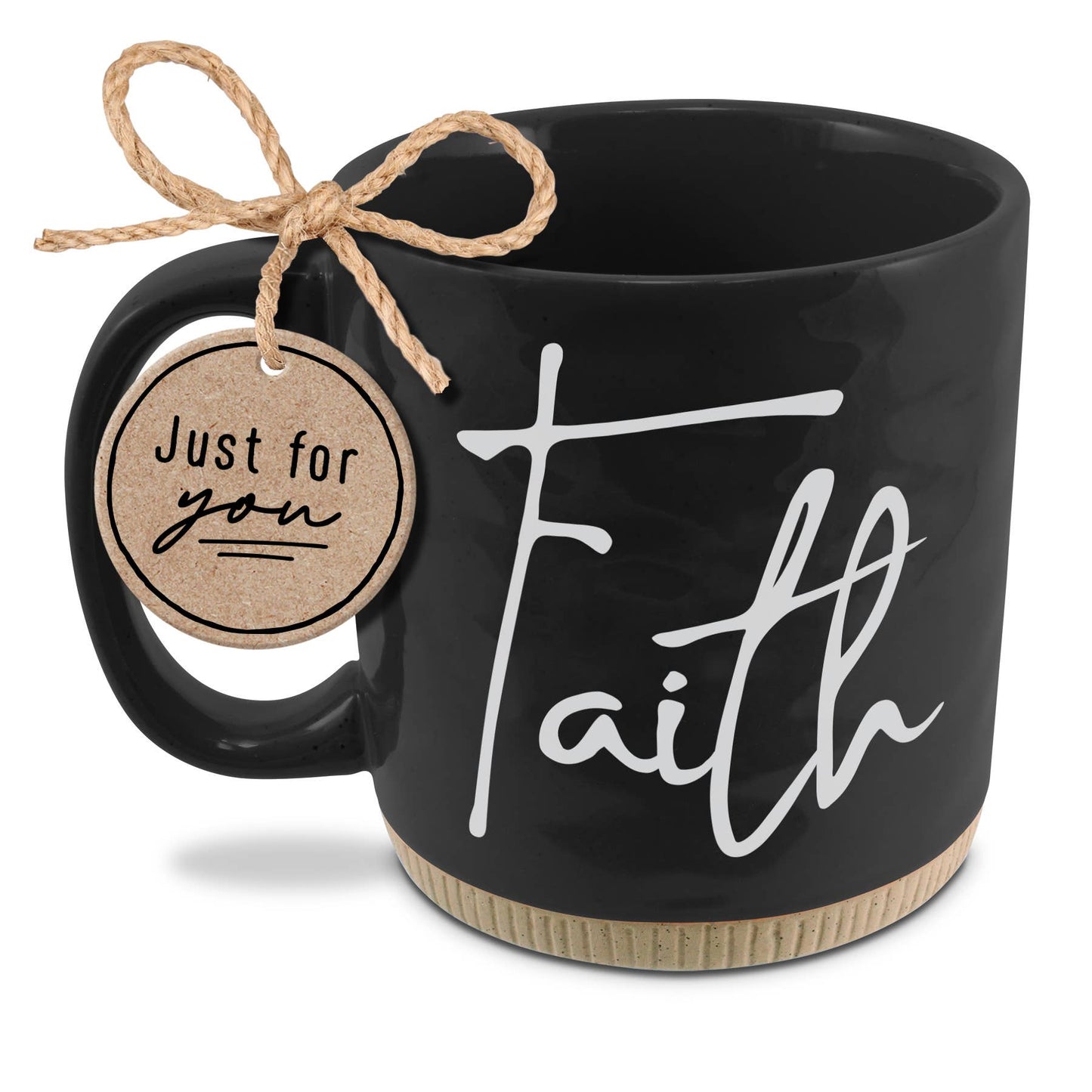 LCP Coffeecup Powerful Words Faith Black 16oz