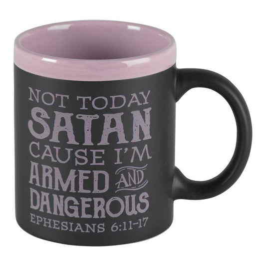 Not Today Satan Stoneware Mug 11oz