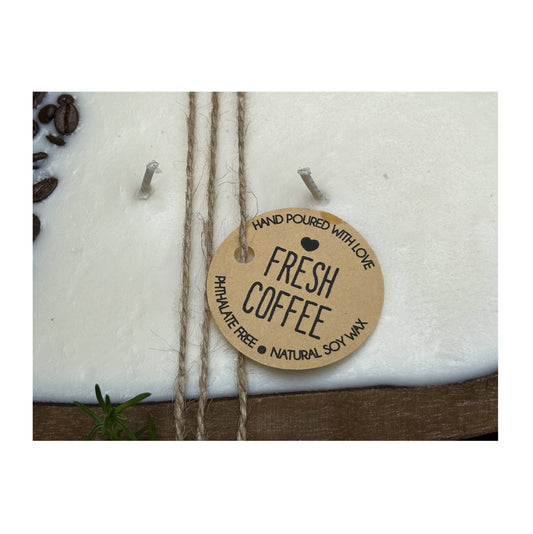 Fresh Coffee Scented Soy Dough Bowl - Coffee Scented Candle