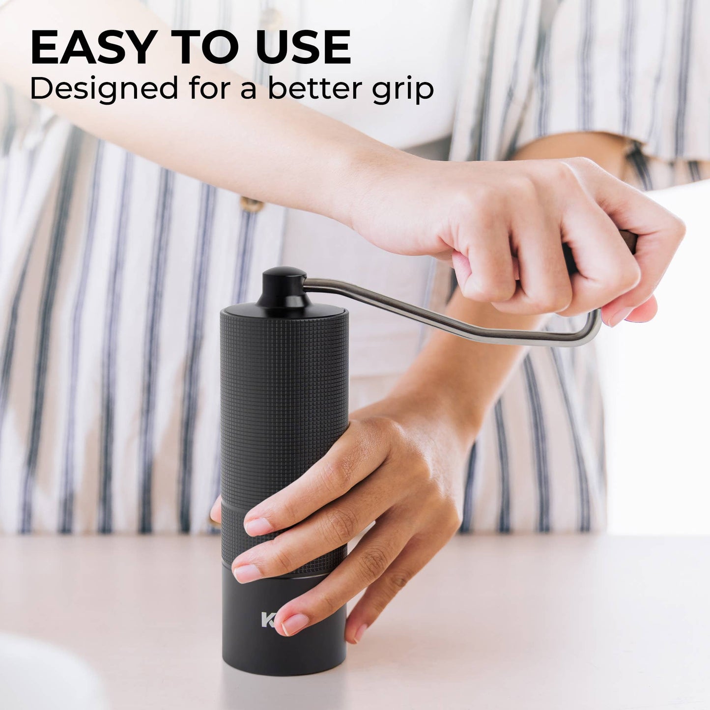 Kaffe Handheld Manual Burr Coffee Grinder - KF2071