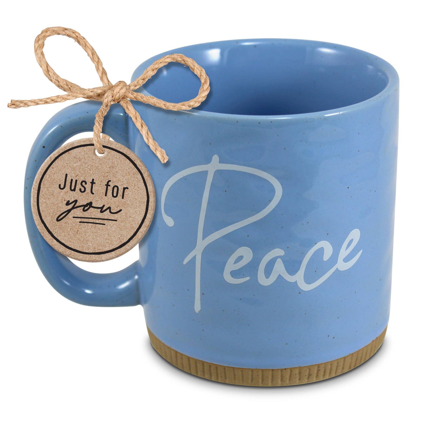 LCP Mug Powerful Words Peace Lt Blue 16oz