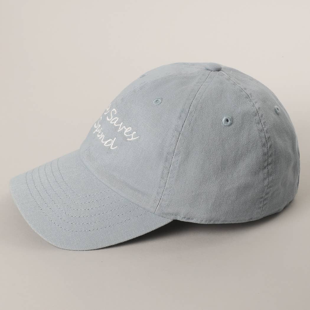 Jesus Saves I Spend Embroidery Baseball Cap