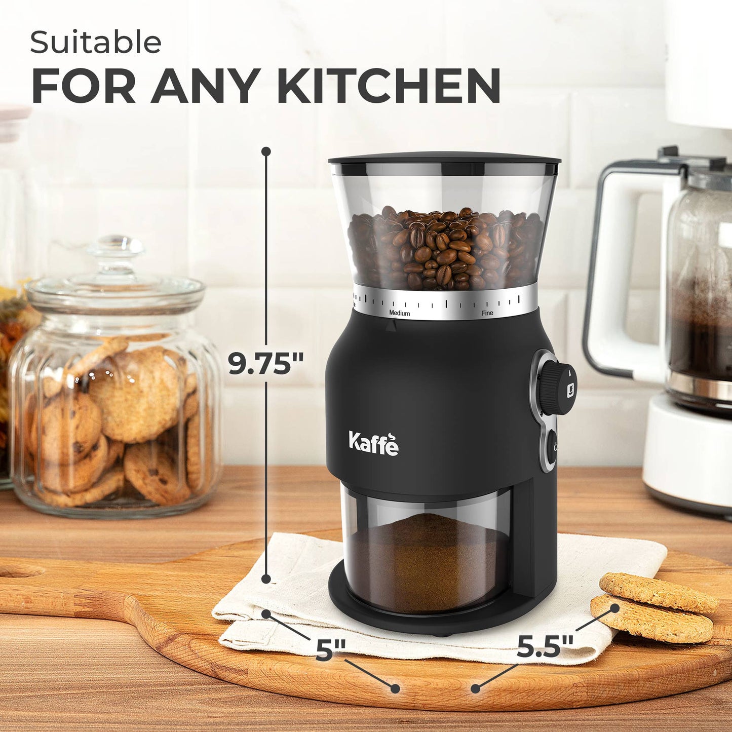 Kaffe Electric Conical Burr Coffee Grinder KF8150