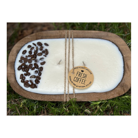 Fresh Coffee Scented Soy Dough Bowl - Coffee Scented Candle
