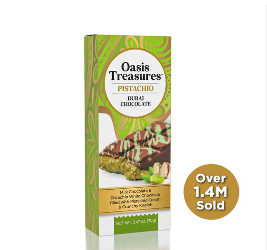 Dubai Chocolate Bar Pistachio by Oasis Treasures (Ice Pack)
