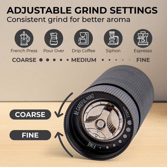 Kaffe Handheld Manual Burr Coffee Grinder - KF2071
